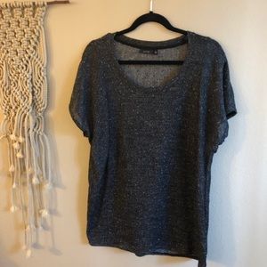 ♥️ Semi Sheer Knit Short Sleeve Sweater Blouse